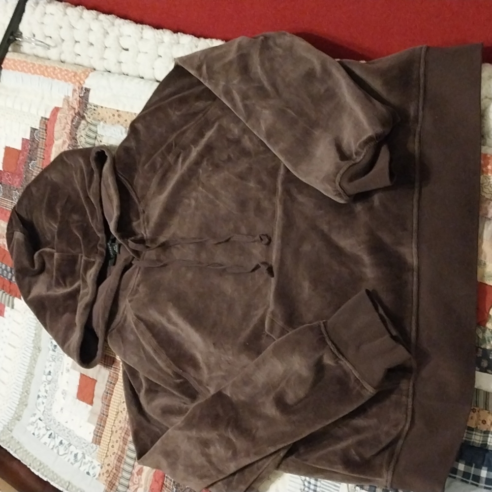 Jcrew velour hoodie